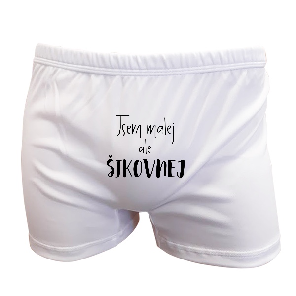 Trenýrky s potiskem Jsem malej, ale šikovnej