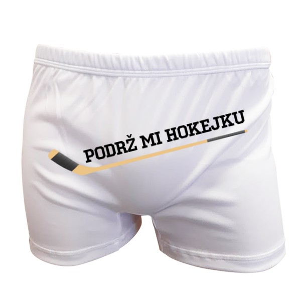 Trenýrky s potiskem Podrž mi hokejku